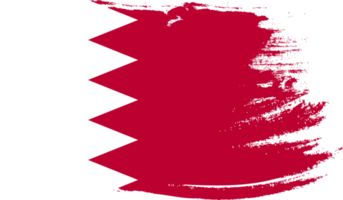 Bahrain flag with grunge texture png