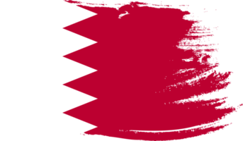 Bahrain-Flagge mit Grunge-Textur png