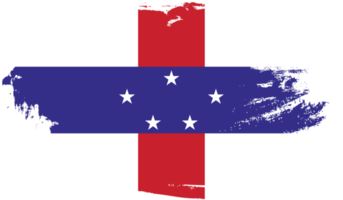 bandeira das Antilhas Holandesas com textura grunge png