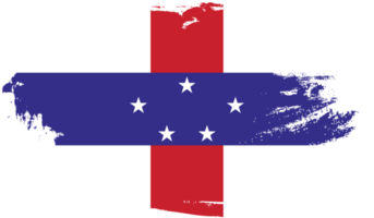 bandera de las antillas holandesas con textura grunge png