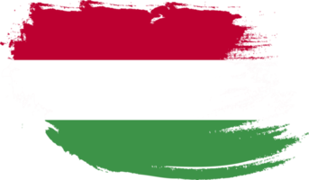 bandera de hungría con textura grunge png