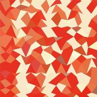 Coral Red Abstract Low Polygon Background vector