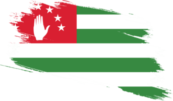 Abkhazia flag with grunge texture png