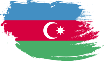 Azerbaijan flag with grunge texture png