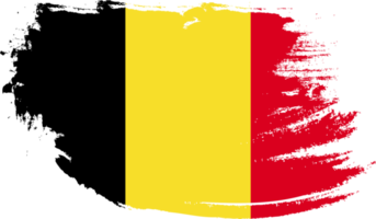 Belgium flag with grunge texture png