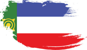 Khakassia flag with grunge texture png
