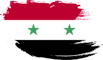 Syria flag with grunge texture png