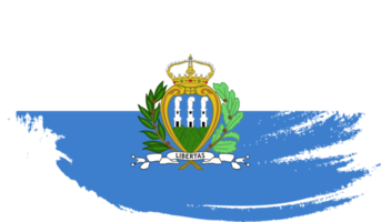 vlag van san marino met grunge-textuur png