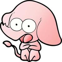 cute cartoon elephant vector