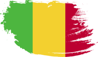 Mali vlag met grunge textuur png