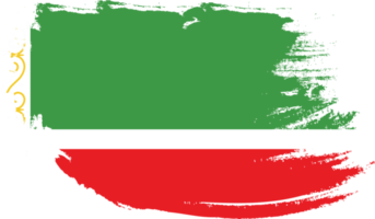 bandera de la república de chechenia con textura grunge png