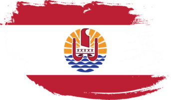 bandera de polinesia francesa con textura grunge png