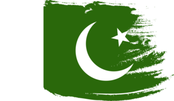 Pakistan flag with grunge texture png