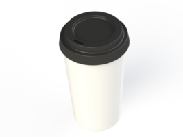 Paper cup for drinks with no background. png