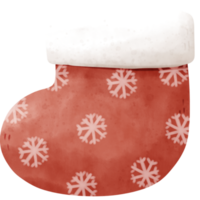 Aquarell Weihnachtssocke png