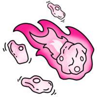 el meteorito rosa png