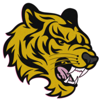 der gelbe Tigerkopf png