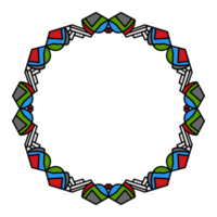 The Christmas Mandala Frame Decoration png