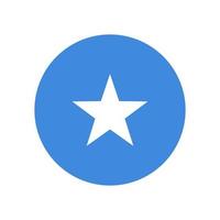 Somalia vector flag circle isolated on white background