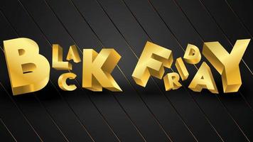Black friday background layout background black and gold vector
