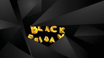 Black friday background layout background black and gold vector