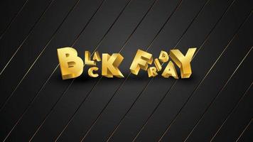 Black friday background layout background black and gold vector