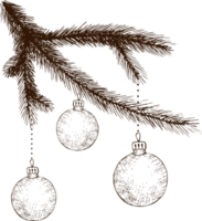 christmas hand drawn decoration png