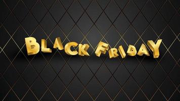 Black friday background layout background black and gold vector