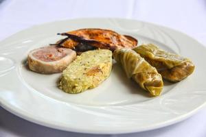 Turkish snacks on the plate photo