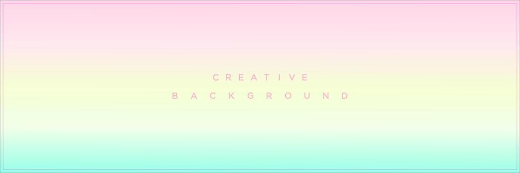 Abstract soft rainbow gradient background design vector