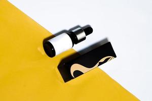 Cosmetic product mockup with white background photo