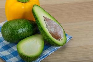 Avocado with bulgarian pepper photo