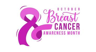Breast cancer awareness month background with pink ribbon. Hand drawn design elements for appeal advertisement vector