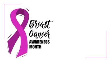 Breast cancer awareness month background with pink ribbon. Hand drawn design elements for appeal advertisement vector