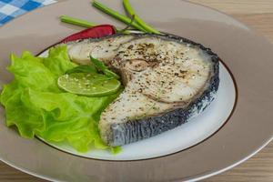 Grilled shark steak photo