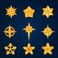 colección de iconos de estrellas vector