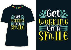 World Smile Day T-shirt Design vector