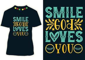 World Smile Day T-shirt Design vector