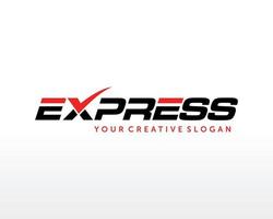 Fast Express Delivery Logo Vector. Simple Express logo Template Design vector