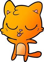 cute cartoon cat vector