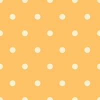 Festive Yellow Polka Dot Seamless Pattern, Colorful Cute Background, Wrapping Paper and Texture, Vector EPS Design.