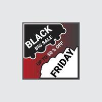 el viernes negro es super oferta. plantilla de banner de viernes negro con fondo de textura vector