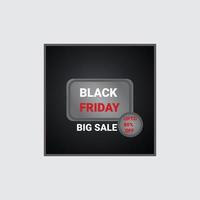 Black Friday is super sale. Black Friday banner template with texture background vector