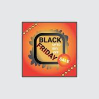 Black Friday is super sale. Black Friday banner template with texture background vector