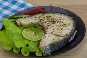 Grilled shark steak photo