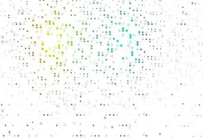 Fondo de vector de arco iris multicolor claro con puntos.