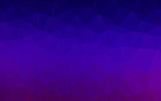 Dark Purple vector shining triangular background.