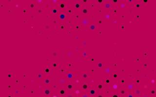 Light Pink vector background with bubbles.