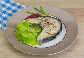 Grilled shark steak photo