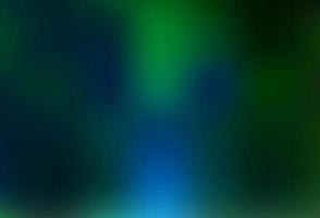 plantilla borrosa abstracta de vector azul oscuro, verde.